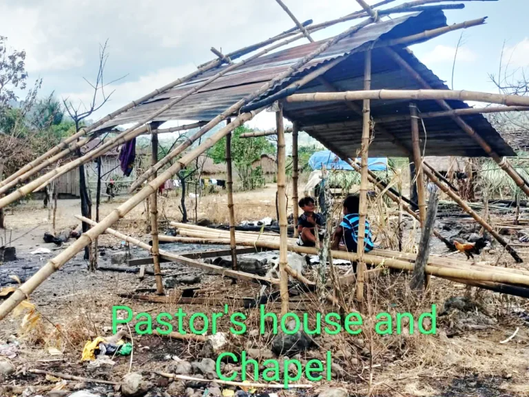 Culasisi community pastor's house post-fire