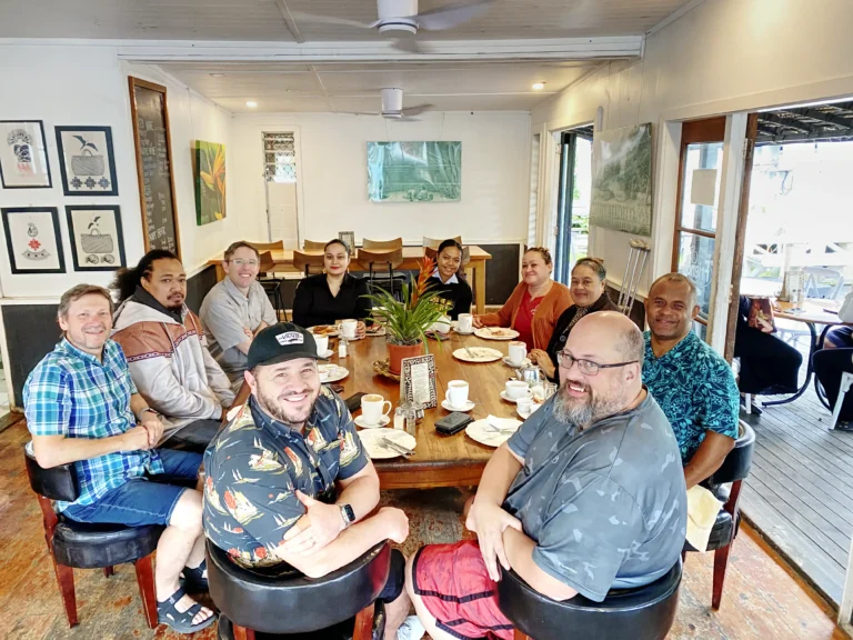 Rhema Media team meeting with the Radio Hosts